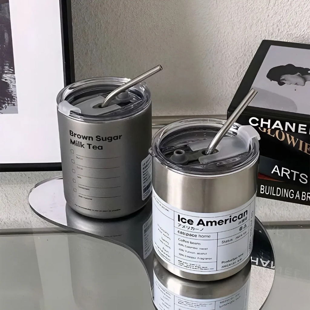 Ly giữ nhiệt Americano 600ml/300ml, cốc giữ nhiệt đến 12h không đổ mồ hôi, chuẩn inox 304 | BigBuy360 - bigbuy360.vn