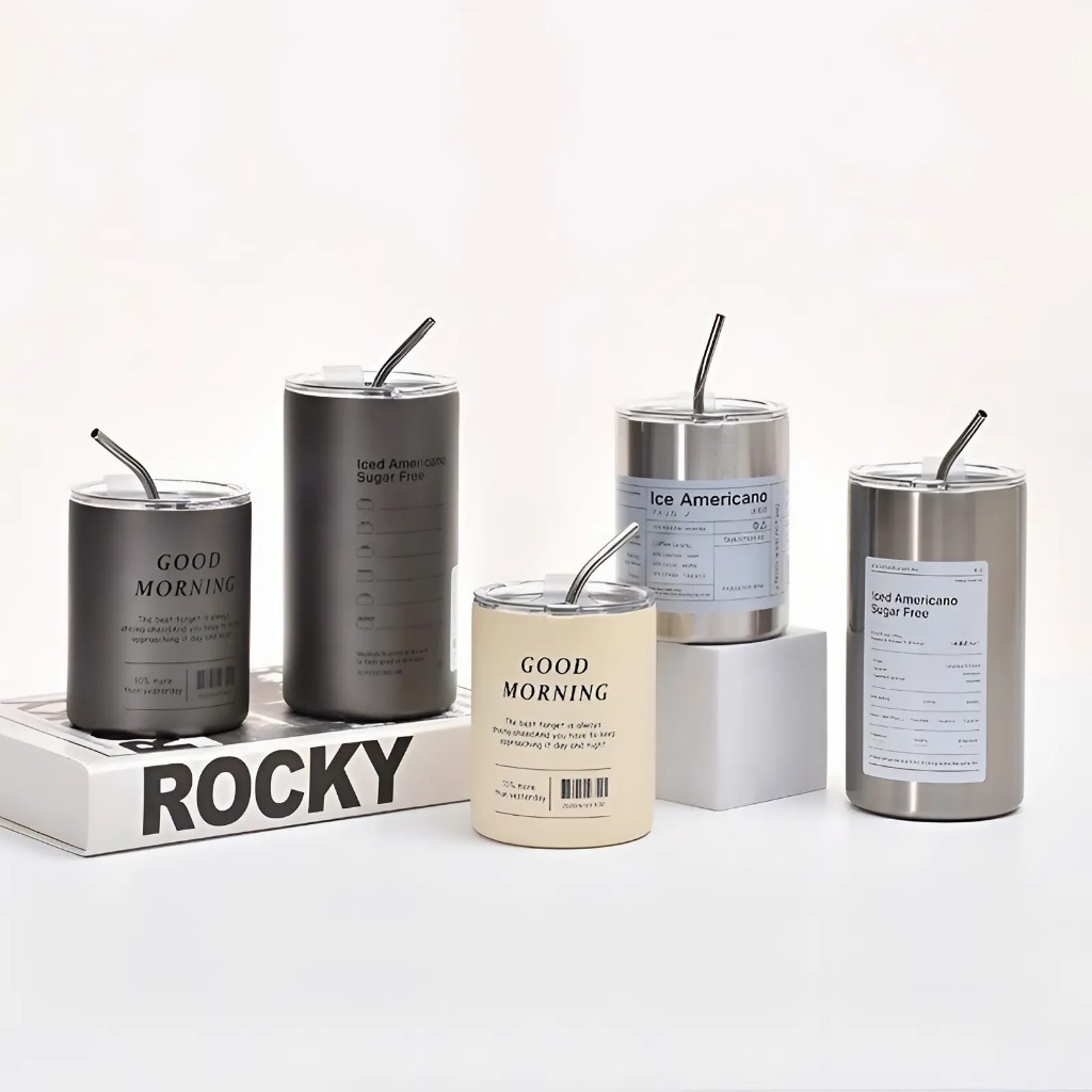 Ly giữ nhiệt Americano 600ml/300ml, cốc giữ nhiệt đến 12h không đổ mồ hôi, chuẩn inox 304 | BigBuy360 - bigbuy360.vn