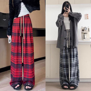 Quần ống rộng nữ , Quần Caro chất  QC, form rộng ống suông. Mềm Mịn Cao Cấp Dày Dặn (F5)