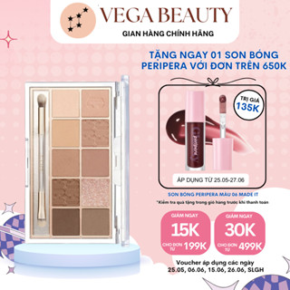  Bảng phấn mắt 10 ô CLIO Pro Eye Palette 6g chất phấn mịn hiệu ứng lấp lánh 