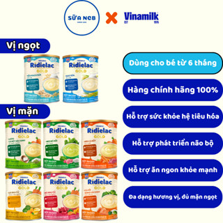   Chính Hãng  Bột ăn dặm Ridielac Gold chính hãng Vinamilk - Lon 350g - Tiếu hóa khỏe trẻ ăn ngon 