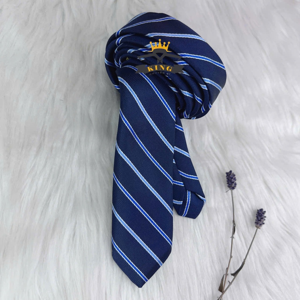 Cà Vạt Nam Nữ Đen KING caravat học sinh Hàn Quốc tự thắt chụp kỉ yếu công sở và cavat chú rể bản to nhỏ thắt sẵn C54