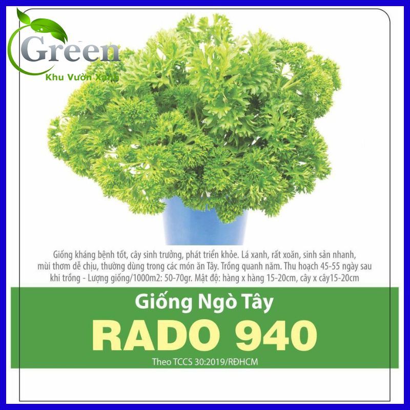 Hạt Giống Rau Ngò Tây (Gói 2 gam ~ 7000 hạt) Sinh Trưởng Khỏe, Mùi Thơm Dễ Chịu