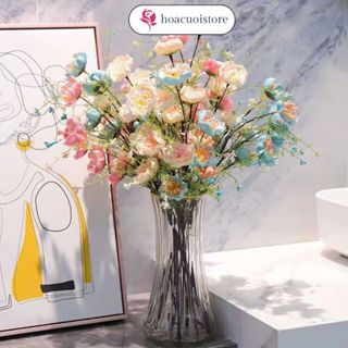  Hoacuoistore - Hoa Trà Gạo Cổ 60cm Đủ Màu Loại 1 5 Bông Hoa To Trang Trí Nhà Cửa Sang Trọng,Tinh Tế 