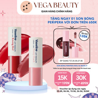  Son dưỡng có màu VASELINE Lip Therapy Colour + Care 4.2g dưỡng ẩm môi lên màu tươi tắn 