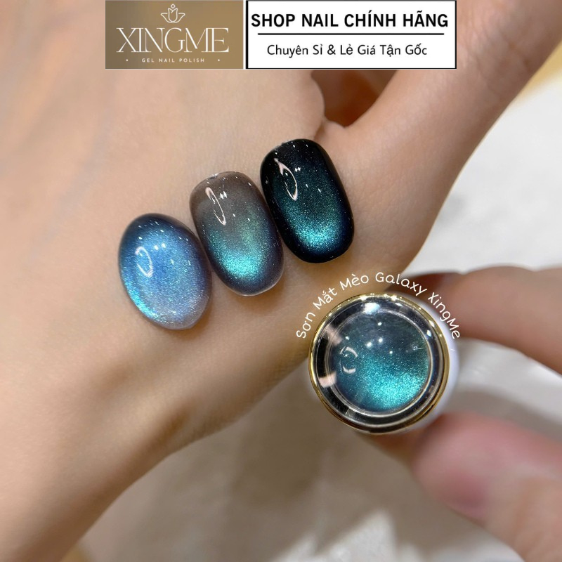 Sơn mắt mèo GALAXY ánh màu xanh tím, mắt mèo XINGME [XINGME NAIL]