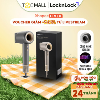 Máy Sấy Tóc LocknLock Ion Âm Công Suất Cao Tạo Kiểu Tự Làm Sạch Nóng Lạnh Chính Hãng ENA316GRY 