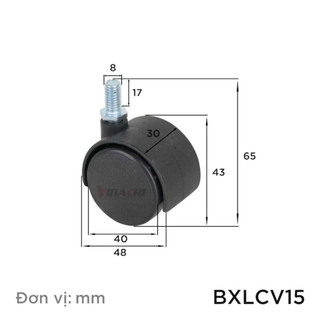 Bánh Xe Lăn Chốt Vặn - 2 Cái - (bánh xe đẩy)