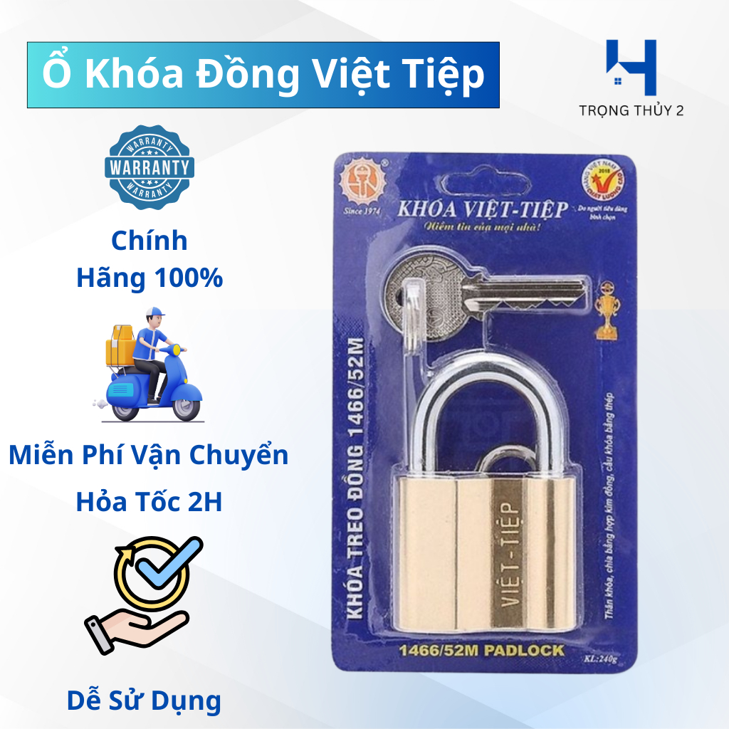 Ổ Khóa Việt Tiệp 0138M, 0152M, 0163M Cao Cấp, Dễ Sử Dụng - An Toàn, Bền Bỉ, Đa Dạng Mẫu