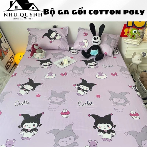 (Hàng nhập)Bộ ga gối drap giường, ga trải giường + 2 vỏ gối nằm đơn giản m6 m8 2m2 Như Quỳnh Bedding
