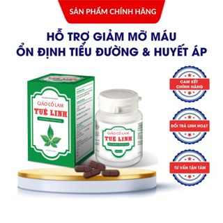 ✅Giảo cổ lam Tuệ Linh [Chính hãng] - Hỗ trợ ổn định đường huyết & huyết áp, hạ mỡ máu - Hộp 60v/100v