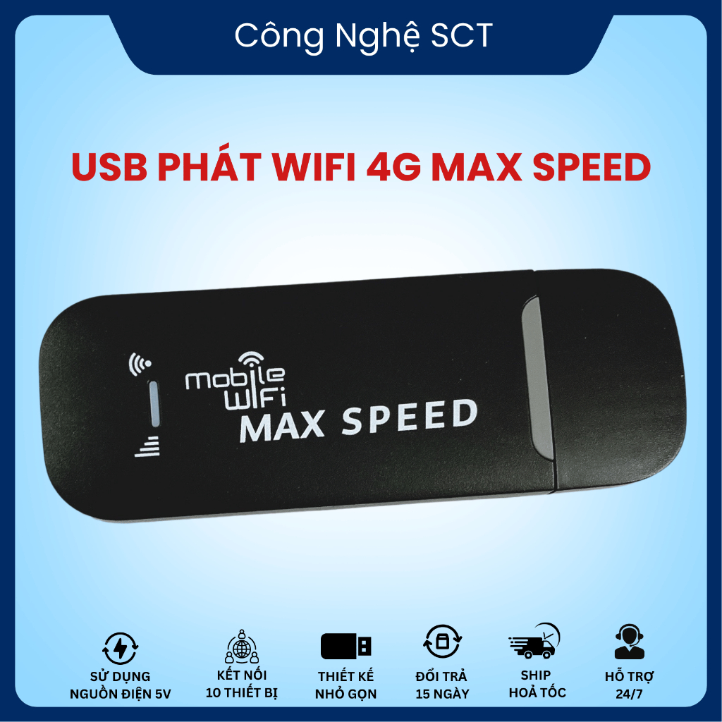 Usb Dcom 4G Gắn Sim 3G Phát Wifi Max Speed  Usb Gắn Sim 3G Phát Wifi Dcom kết nối ổn định TẶNG SIM 4