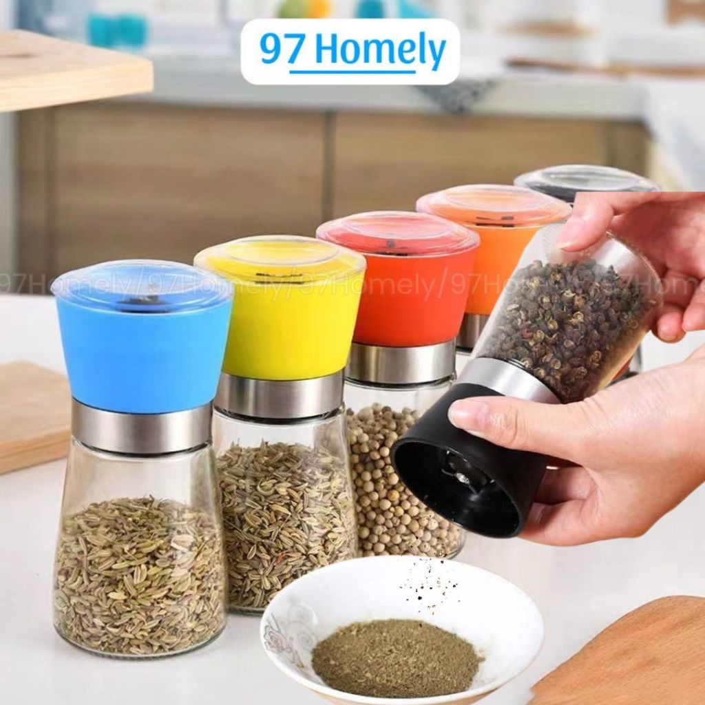 Cối Xay Hạt Tiêu Thủy Tinh Cầm Tay Xay Nhuyễn Hạt Khô Ngũ Cốc Cối 97HOMELY DT240302901