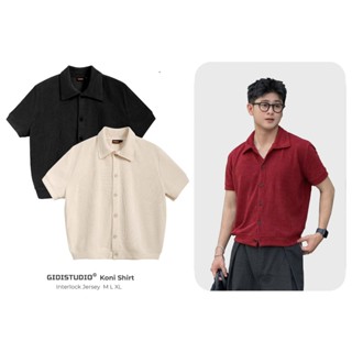 Áo Polo Len KONI form BOXY Nam Nữ Unisex thời trang Local Brand- áo polo tay ngắn vải len cao cấp Phong Cách UlzzangBOXY