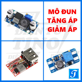  Mô đun Tăng Áp 4A 2A Có Điều Chỉnh Giảm Áp 3A 5V 3A Ra USB   Module Mạch Nâng Áp XL6009 MT3608 Hạ Áp LM2596 Ổn Áp 