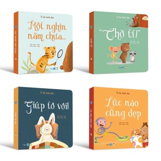 Bộ sách Tự lập hạnh phúc gồm 4 cuốn - xây dựng sức mạnh nội tại cho trẻ - lionbooks