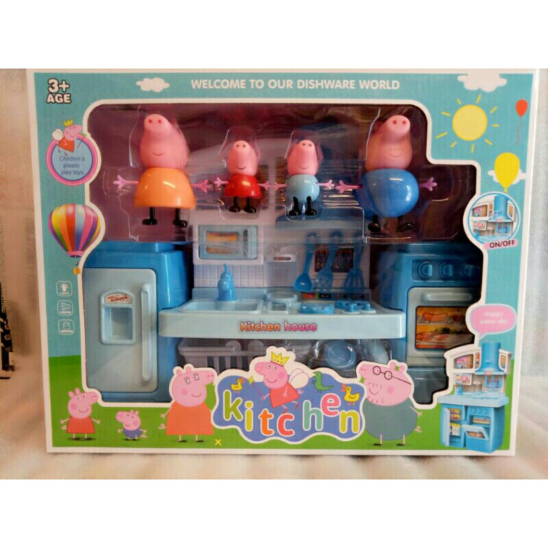 [Peppa Pig] Đồ Chơi Mô Hình Nhà Bếp Mini Heo Peppa 998-2A 🌸  Ảnh thật shop tự chụp ✨