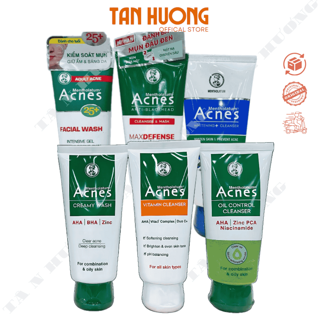 Sữa rửa mặt ngăn ngừa mụn Acnes Creamy Wash 100g