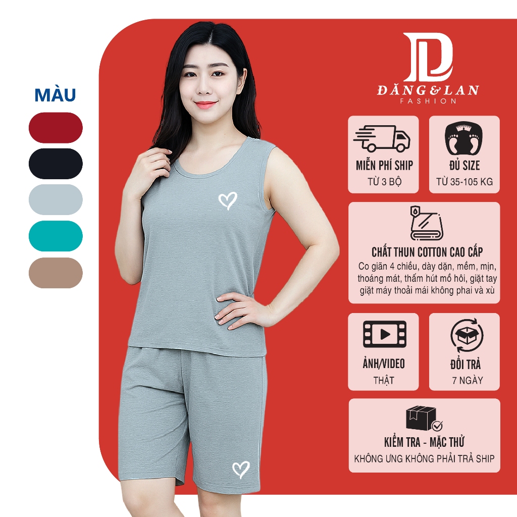 Đồ Bộ Nữ Đồ Mặc Nhà Mùa Hè 𝗗𝗟 𝗙𝗮𝘀𝗵𝗶𝗼𝗻 Mã TT