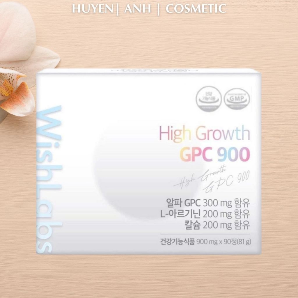 Viên Uống Hỗ Trợ Tăng Chiều Cao GPC WishLabs Mẫu Mới Hàng Chính Hãng 90 viên