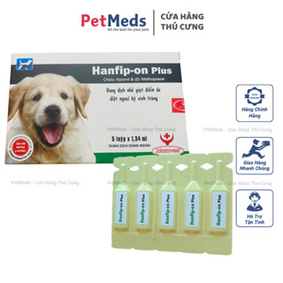 HANFIP ON PLUS Tuýp Nhỏ Gáy Diệt Ve Rận Bọ Chét Cho Chó