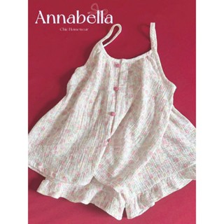 Annabella - Bộ Đồ Ngủ Nữ 2 Dây Mùa Hè Vải Muslin Hoa Nhí Mềm Mát | Hàng Thiết Kế 45-68kg ANNA