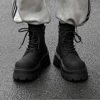 Giày bốt nam đế tăng chiều cao 7cm, giày đốc nam đế cambat thời trang - DCC7