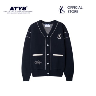 Áo ATYS® STITCHED LINE KNIT COTTON CARDIGAN