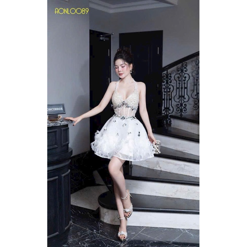 MS1454V ĐẦM XOÈ full  size S/M/L/XL