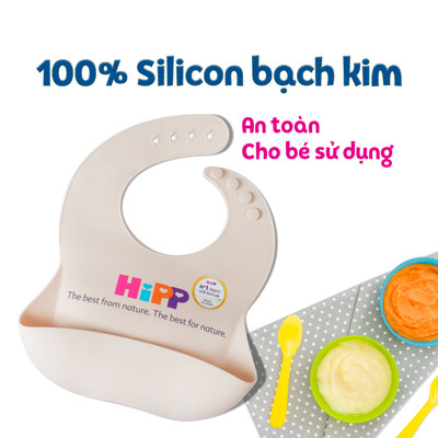 [Gift] Yếm ăn dặm Silicon cao cấp HiPP