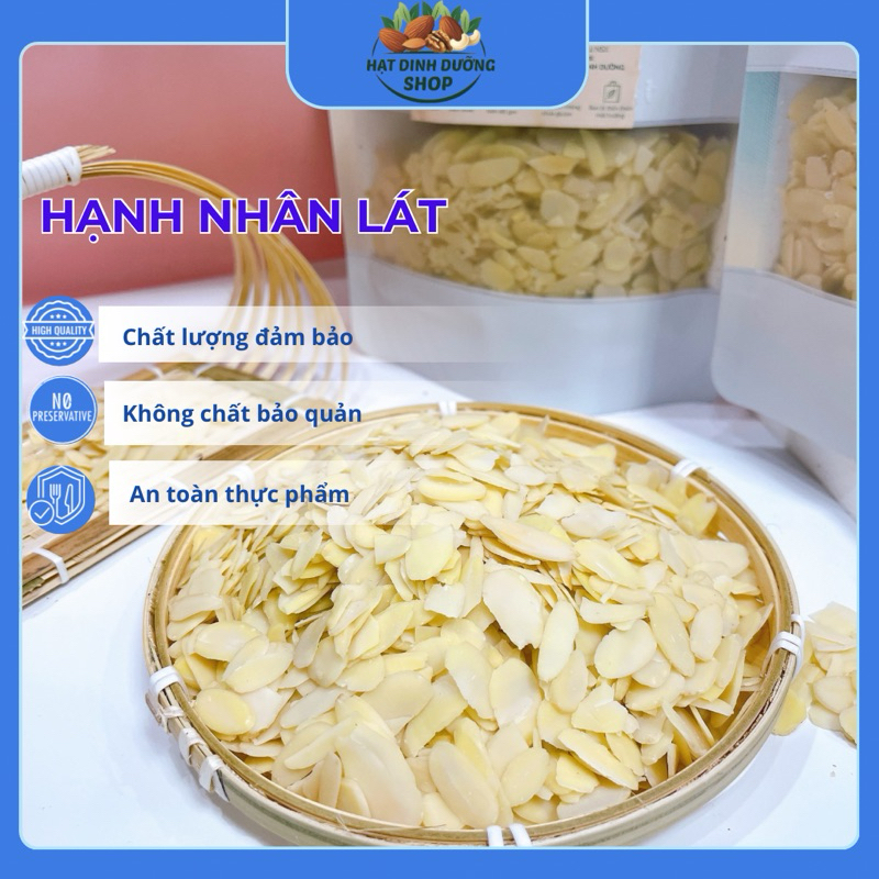 500g Hạnh Nhân Lát Nguyên Chất