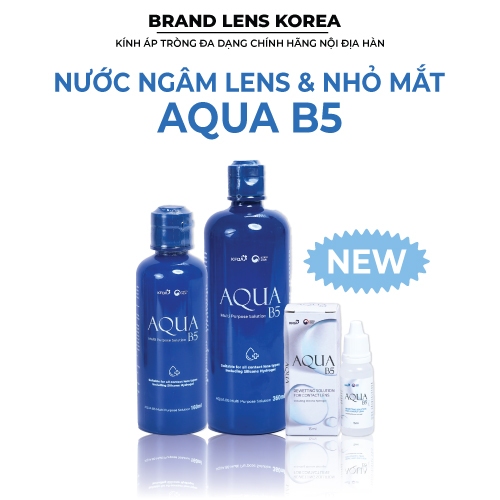 Nước ngâm kính áp tròng AQUA B5, B5 FRENZ-PRO VÀ NHỎ MẮT 2 size hữu dụng vệ sinh lens hàng ngày