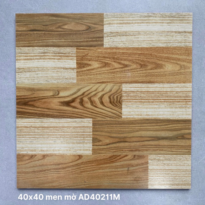 10m² Gạch 40x40 vân gỗ bề mặt mờ đẹp