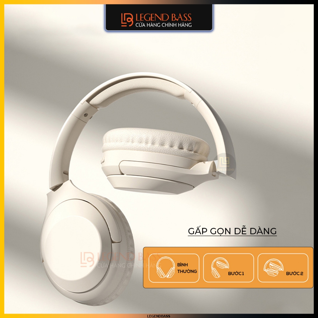 Tai Nghe Bluetooth Chụp Tai Có Mic WH-H2 Tai Nghe Học Online Có Đệm Tai Mềm Headphone Không Dây Pin 10H | BigBuy360 - bigbuy360.vn