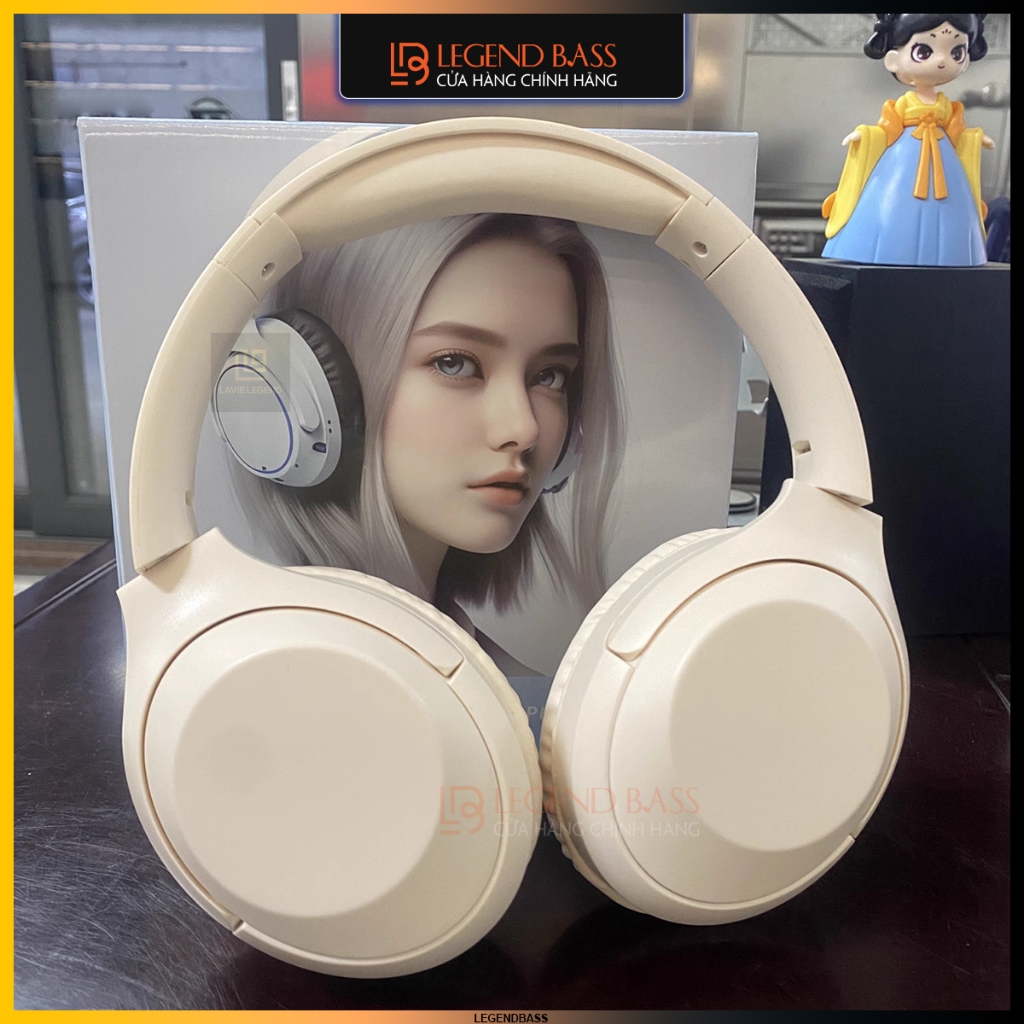 Tai Nghe Bluetooth Chụp Tai Có Mic WH-H2 Tai Nghe Học Online Có Đệm Tai Mềm Headphone Không Dây Pin 10H | BigBuy360 - bigbuy360.vn