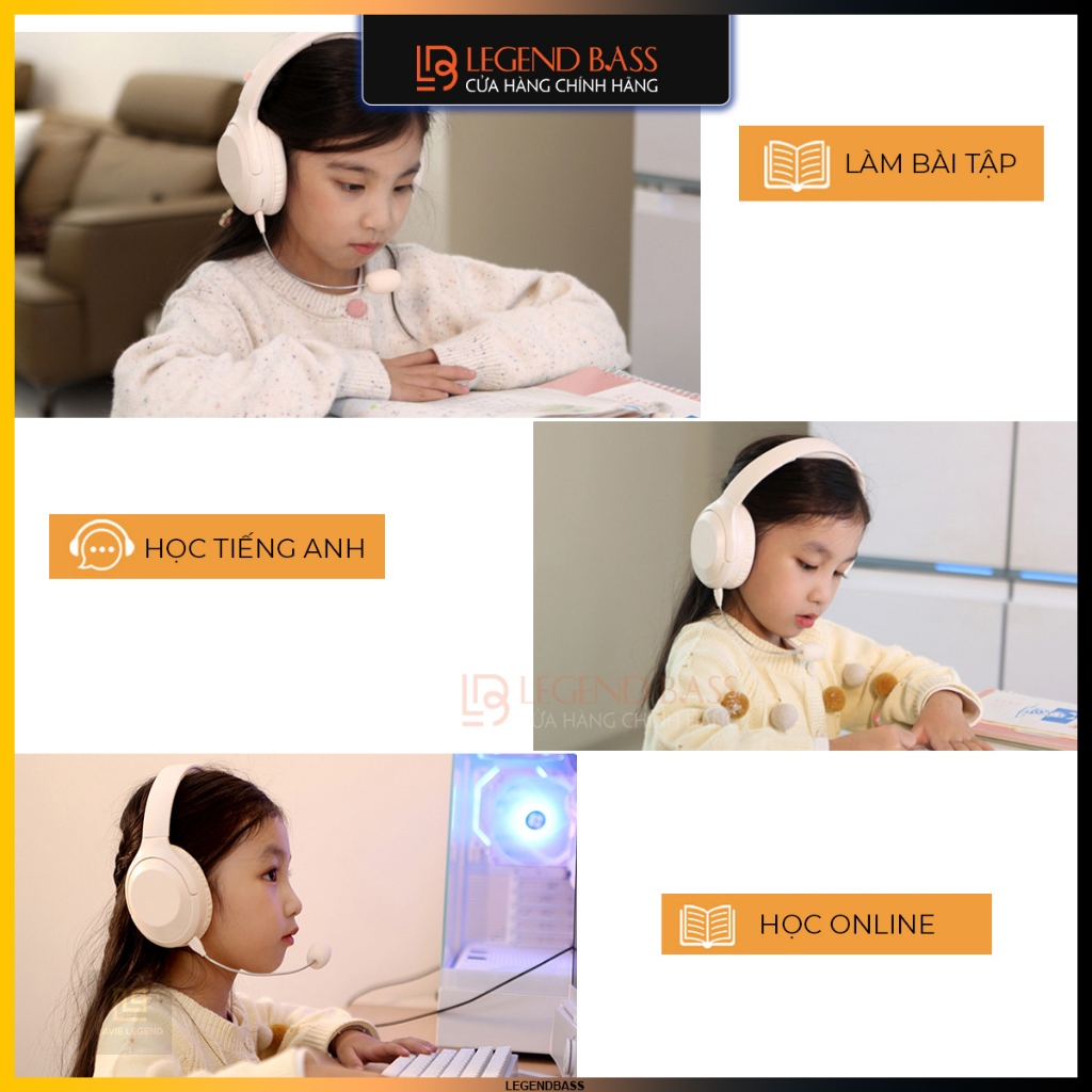 Tai Nghe Bluetooth Chụp Tai Có Mic WH-H2 Tai Nghe Học Online Có Đệm Tai Mềm Headphone Không Dây Pin 10H | BigBuy360 - bigbuy360.vn