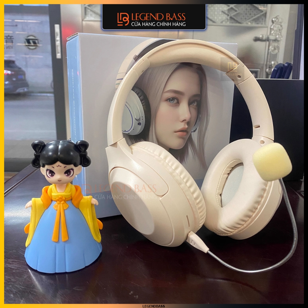 Tai Nghe Bluetooth Chụp Tai Có Mic WH-H2 Tai Nghe Học Online Có Đệm Tai Mềm Headphone Không Dây Pin 10H | BigBuy360 - bigbuy360.vn