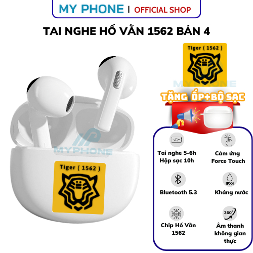 Tai Nghe Bluetooth Hổ Vằn 4 Bản 1562 Louda ANC, Bass Căng, Xuyên Âm Chống Ồn, Cảm Ứng Dock, Bản Lề Thép, Pin 8 Tiếng | BigBuy360 - bigbuy360.vn