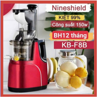 Máy Ép Chậm NINESHIELD KB-F8B Chính Hãng, Máy Cổ Rộng Ép Trái Cây Nguyên Quả Dễ Dàng, Cực Kỳ Tiện Lợi 12H