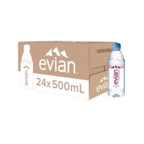 Thùng nước khoáng Pháp - Evian 500ml (24 chai x 500ml)
