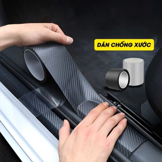 Băng keo dán cửa ô tô chống xước cuộn băng dính carbon dán bậc cốp chồng trầy chống thấm nước