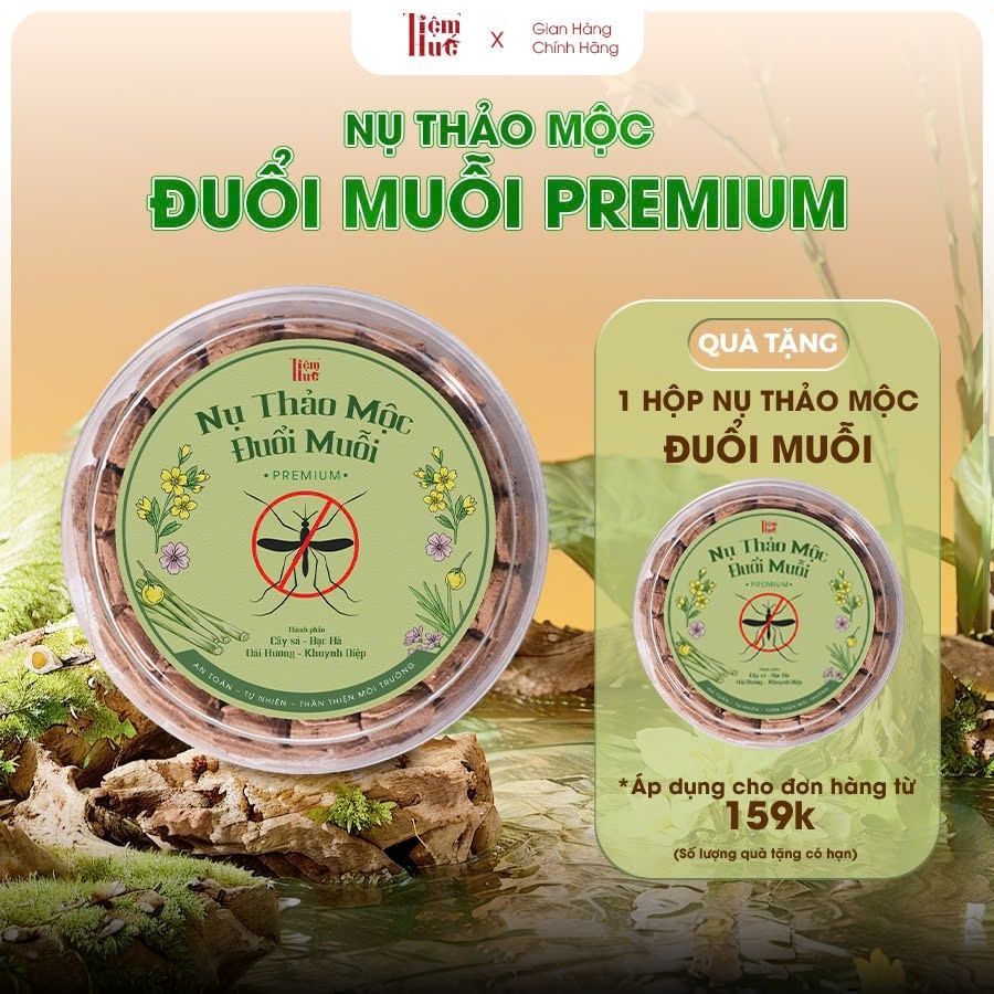 Nụ Thảo Mộc Đuổi Muỗi Huế Xưa, Hương Thơm Thanh Mát, Dịu Nhẹ, Giúp Đuỗi Muỗi, Thanh Lọc Không Khí