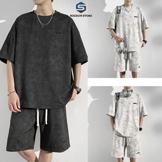 Đồ Bộ Quần áo Thể Thao Nam nữ mùa hè cộc tay mặc ở nhà Chất Xốp VÂN TRƠN cao cấp không nhăn thoáng mát Sogeum