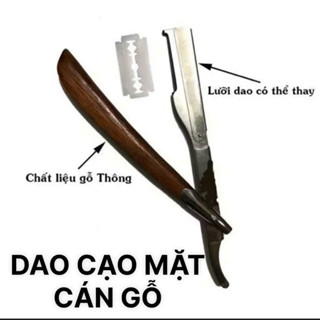 Cán dao cạo lông mặt cán gỗ ngắn dài, cán dao inox ngắn dài, cán dao nhựa cạo lông mặt có mỏ chụp