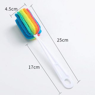Cây cọ rửa ly 7 màu, cọ rửa bình sữa, bình nước, bình giữ nhiệt (chiều dài 25cm)