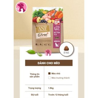Thức ăn hạt cho mèo con - ANF Kitten 2kg