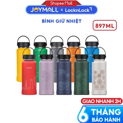Bình giữ nhiệt LocknLock 897ml Riga Tumbler LHC4160 - Hàng chính hãng, khay lọc trà inox - JoyMall