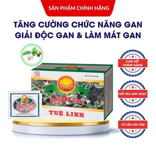  ✅Trà giải độc gan Tuệ Linh hòa tan  Chính hãng  - Hỗ trợ tăng cường chức năng gan - Hộp 5 gói x 8g 