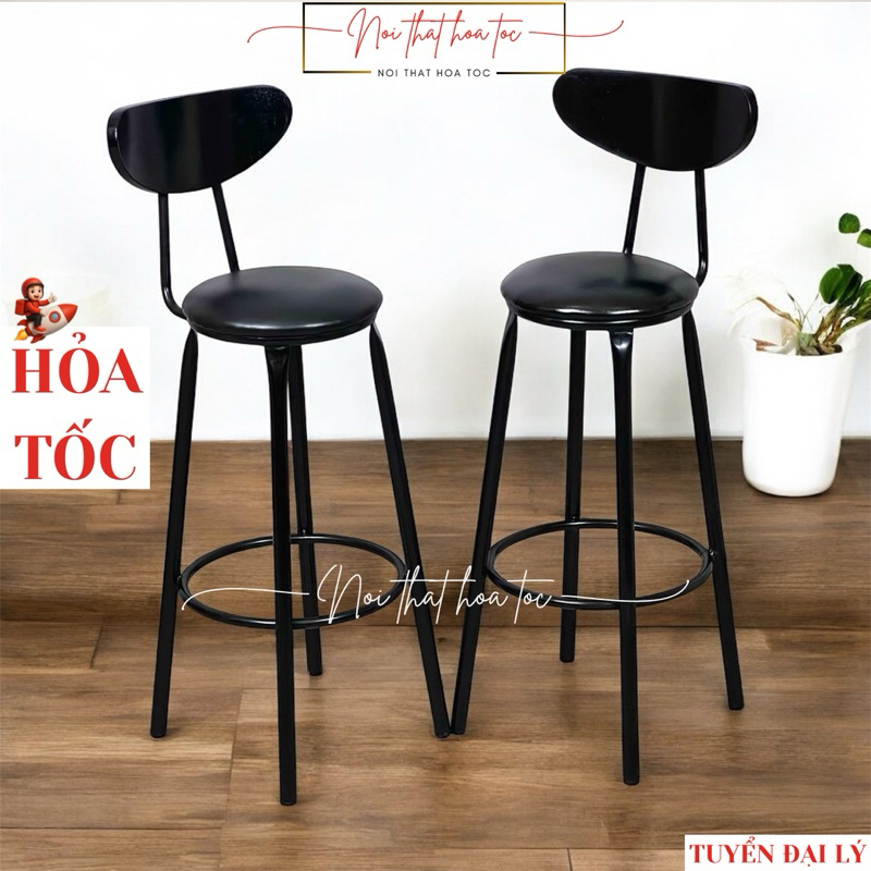 Ghế Cao Quầy Bar 60/70cm – Dùng Cho Nhà Hàng, Quán Cafe, Tiệm Điện Thoại