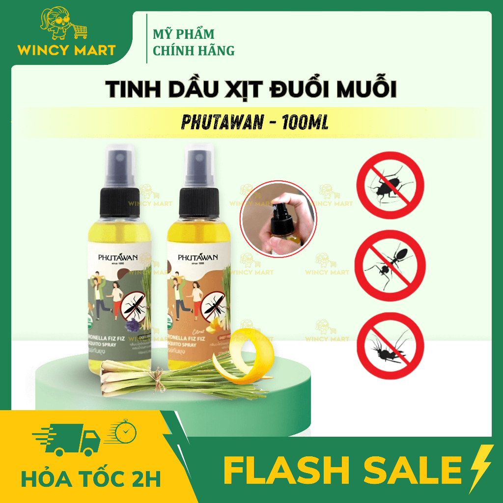 Tinh Dầu Xịt, Miếng Dán Chống Muỗi Xịt Đuổi Muỗi, Côn Trùng Cho Mẹ Và Bé Thái Lan